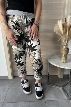 pantalon à motif coton pour femme